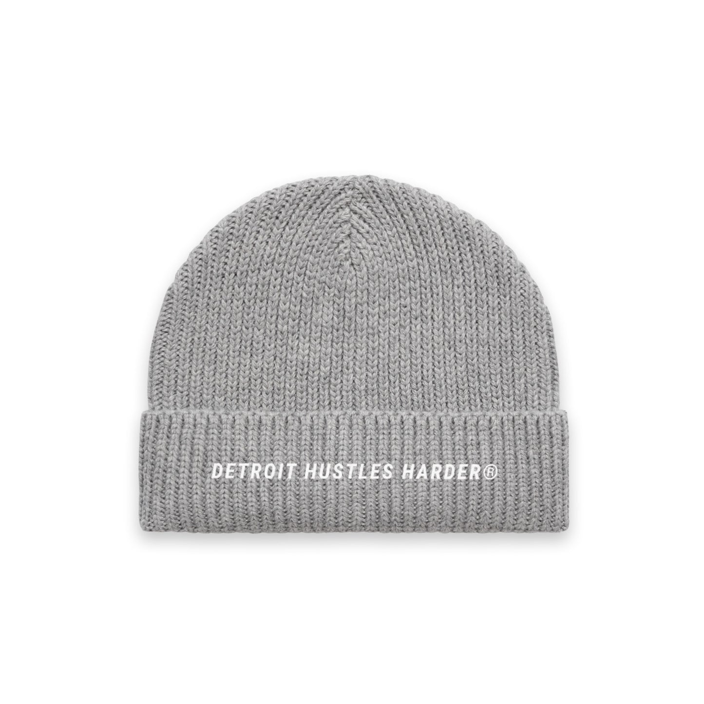 Detroit Hustles Harder® Gauge Embroidered Beanie