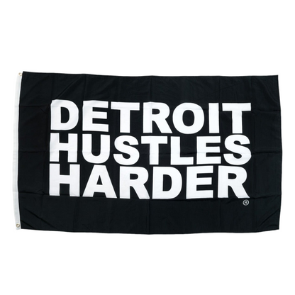 DETROIT HUSTLES HARDER® 3x5 Foot Flag