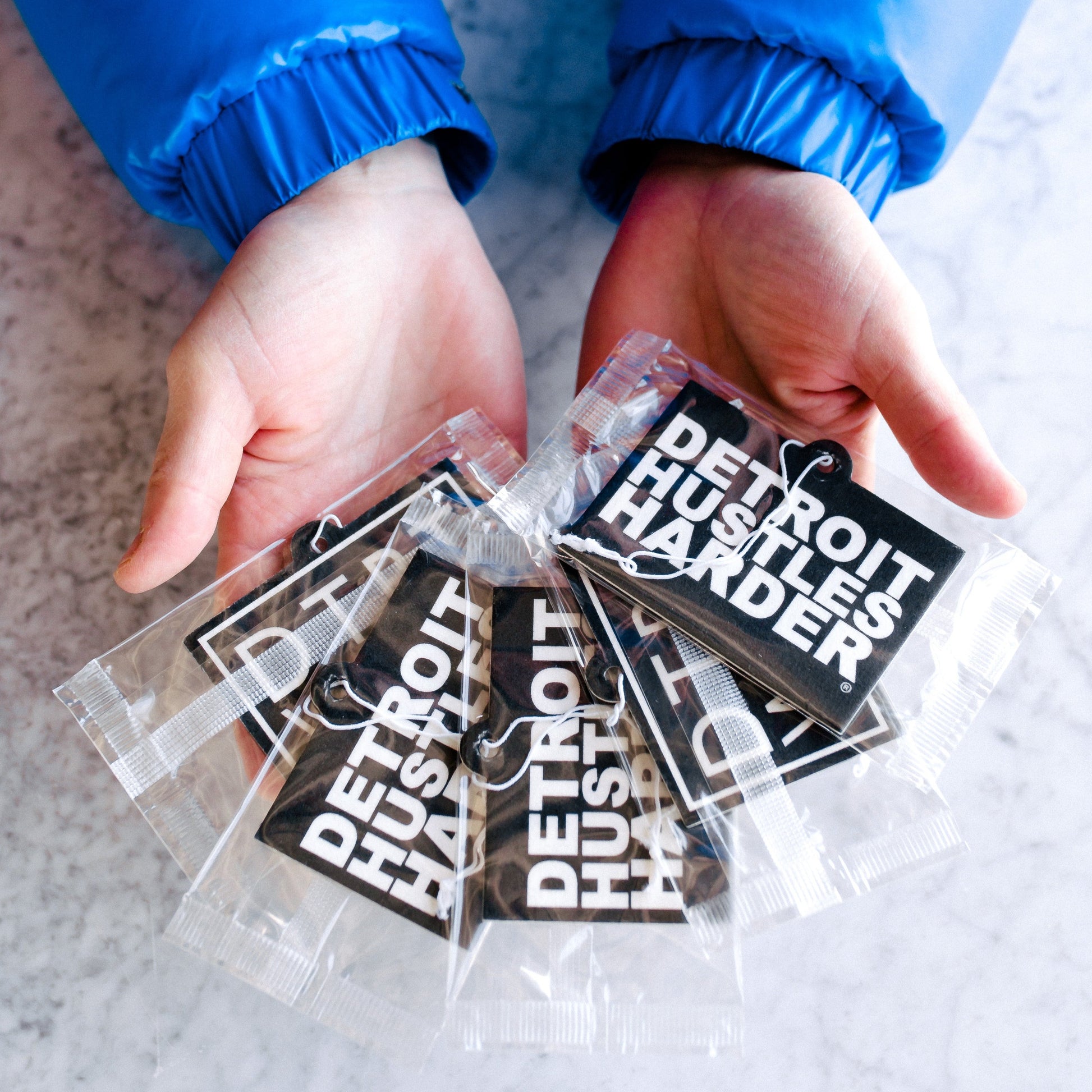 DETROIT HUSTLES HARDER® AIR FRESHENER, AIR FRESHENER, Detroit Wick - DETROIT HUSTLES HARDER®