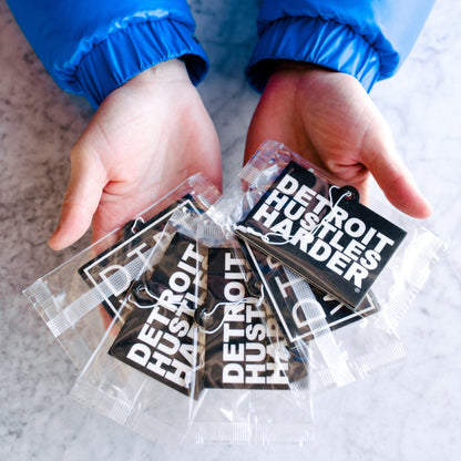 DETROIT HUSTLES HARDER® AIR FRESHENER, AIR FRESHENER, Detroit Wick - DETROIT HUSTLES HARDER®