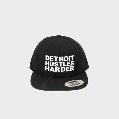 6-Panel Snapback, Headwear , DETROIT HUSTLES HARDER® - DETROIT HUSTLES HARDER®
