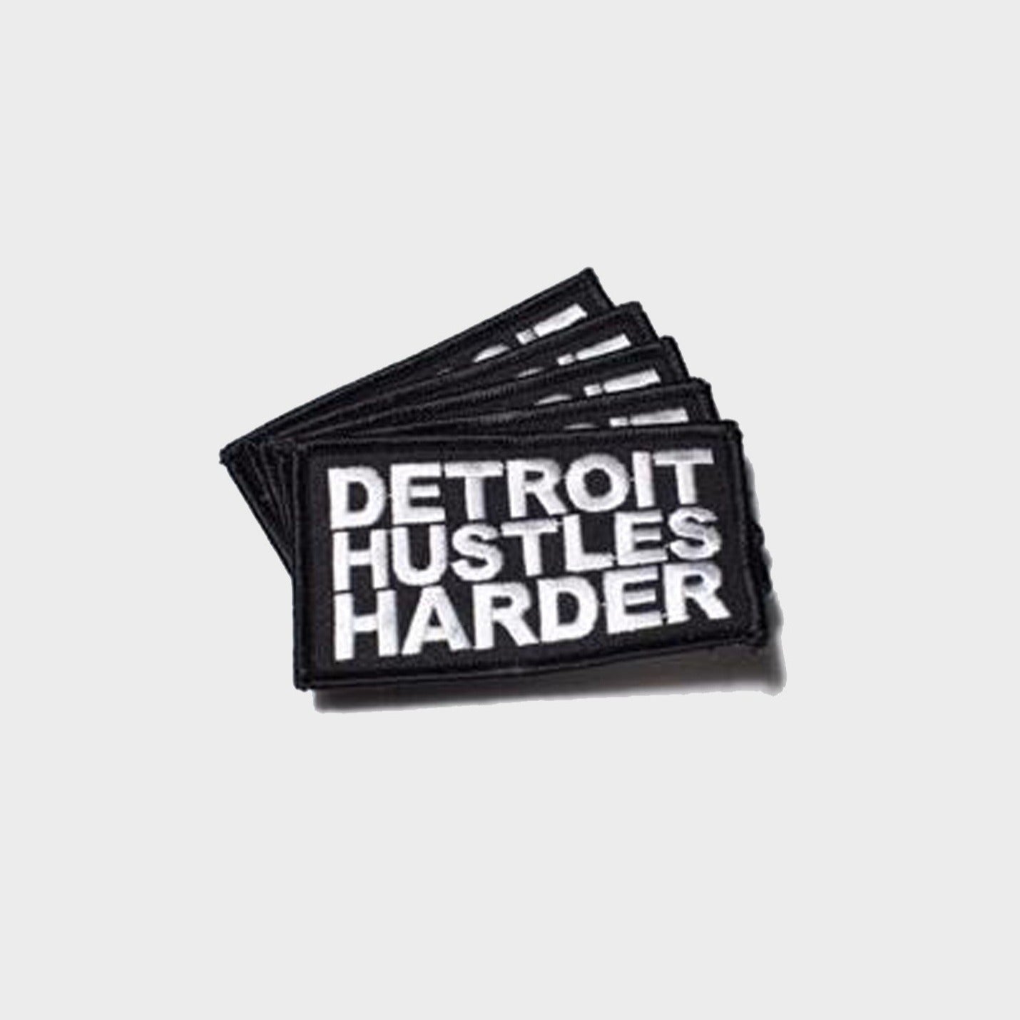 Classic Logo Iron-On Patch, Patch, DETROIT HUSTLES HARDER® - DETROIT HUSTLES HARDER®