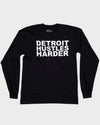 Long Sleeve Classic Logo, Long Sleeve, DETROIT HUSTLES HARDER® - DETROIT HUSTLES HARDER®